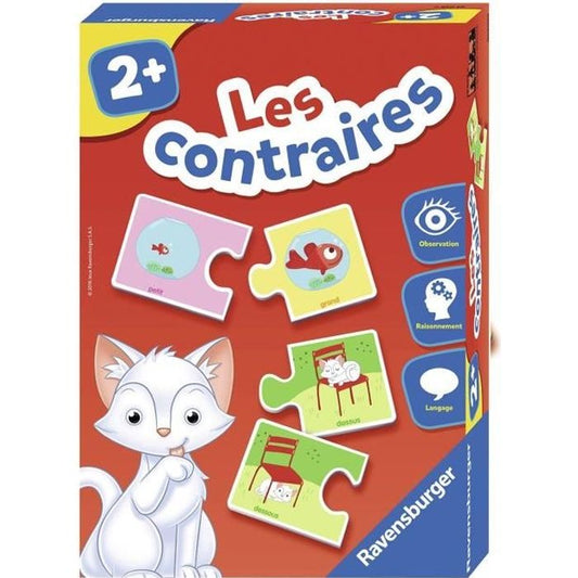 Les contraires - Jeu éducatif - Découvertes des contraires - Ravensburger - Des 2 ans