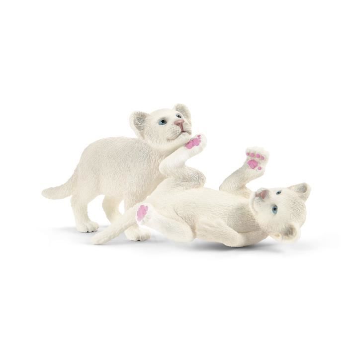 Lionne avec bébés Coffret schleich avec figurines lion et 2 lionceaux Jouet Durable Amusant et Pédagogique -Parfait