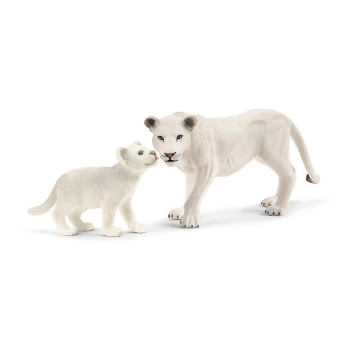 Lionne avec bébés Coffret schleich avec figurines lion et 2 lionceaux Jouet Durable Amusant et Pédagogique -Parfait