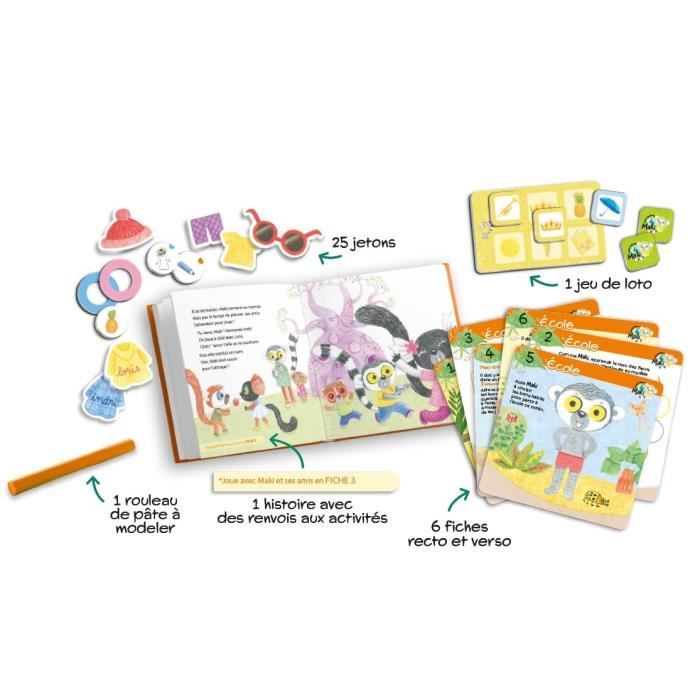 Lis et joue avec Maki - L’Ecole - Premier jeu de société pour enfants - a partir de 3 ans - 22356 - Ravensburger