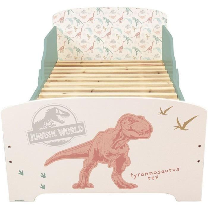 Lit Dinosaures avec sommier a lattes - Jurassic World - FUN HOUSE - 140 x 70 cm - Paloma Tech