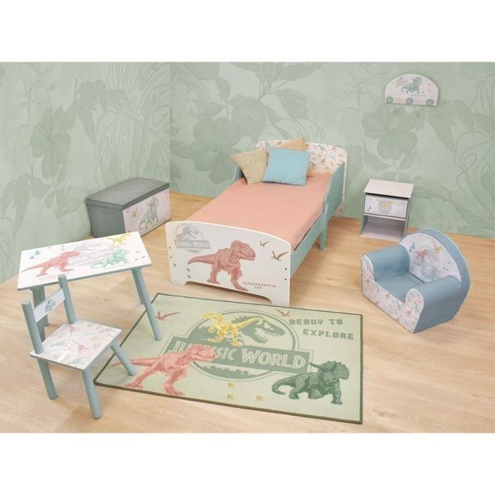 Lit Dinosaures avec sommier a lattes - Jurassic World - FUN HOUSE - 140 x 70 cm - Paloma Tech