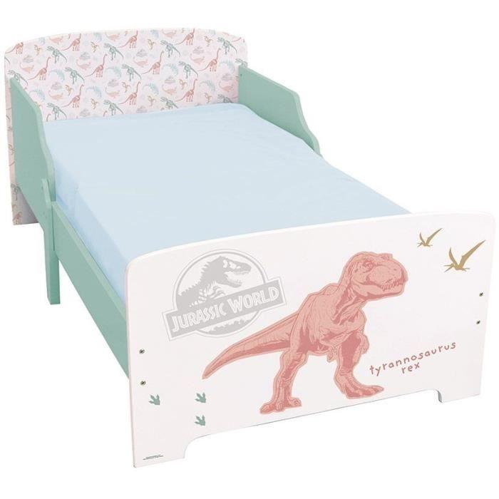 Lit Dinosaures avec sommier a lattes - Jurassic World - FUN HOUSE - 140 x 70 cm - Paloma Tech