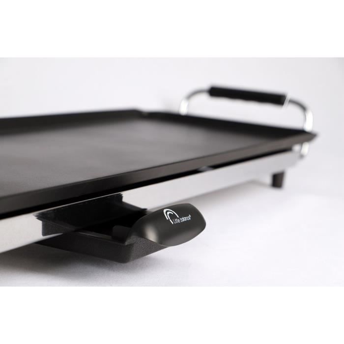 LITTLE BALANCE 8239 Happy Plancha 90 Plancha électrique 8-10 personnes Plaque XXL anti-adhésive Tout aliment 2000W