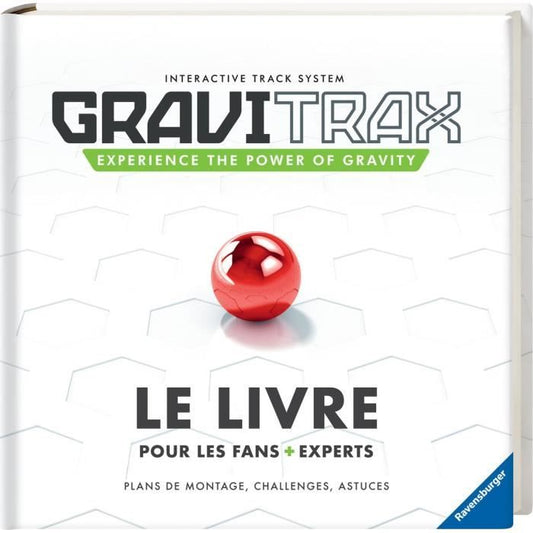 Livre GraviTrax - 110 pages d’astuces et défis - Jeu de construction STEM - Circuit de billes créatif