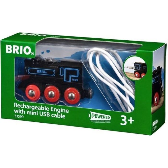 Locomotive rechargeable BRIO World - Ravensburger - Jaune - Mixte des 3 ans