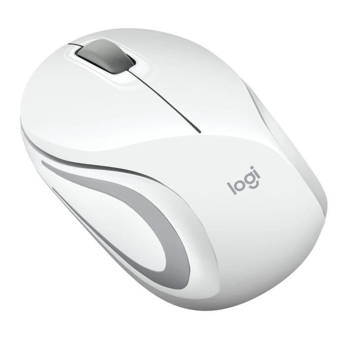 LOGITECH - Souris mini sans fil optique M187 - Blanc - Paloma Tech