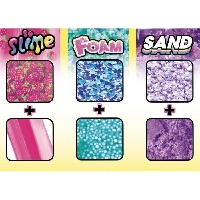 Loisir créatif - CANAL TOYS - CRAZE Sensations 2 barils + 1 bonus - Sable Slime Fluffy Foam