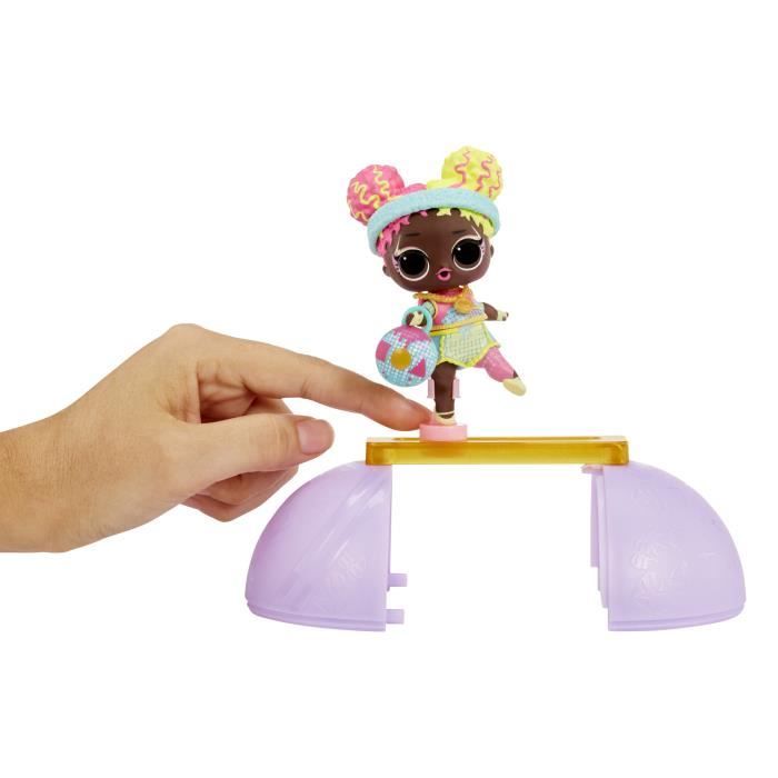 LOL Surprise All Star Sports - Gymnastique - Poupée 7,5cm -Boule se transforme en poutre - 8 Surprises - Dés 3 ans