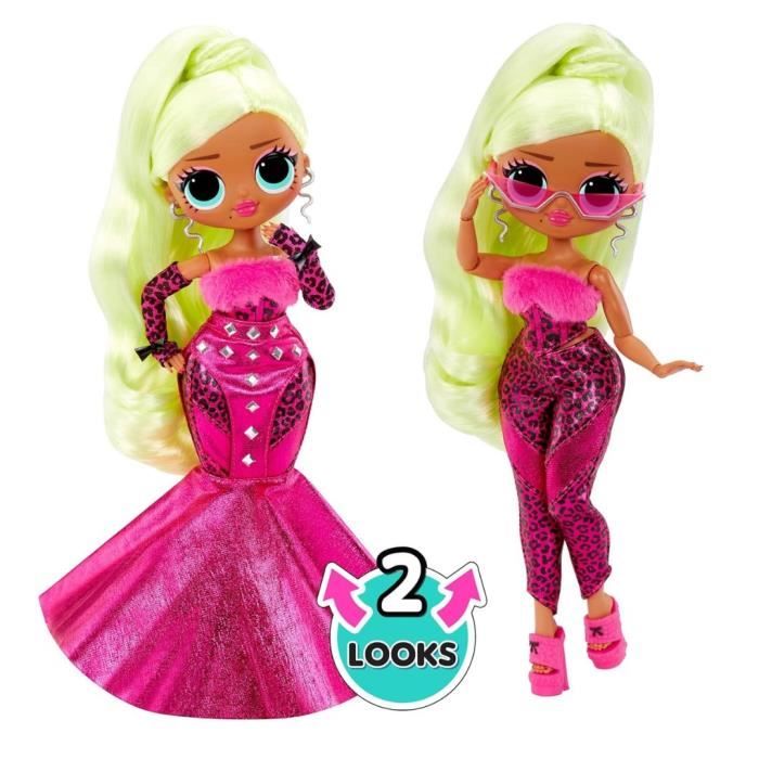 LOL Surprise OMG - Poupée Mannequin 24 cm - Lady Diva - 2 tenues avec peigne et accesoires - Dés 4 ans