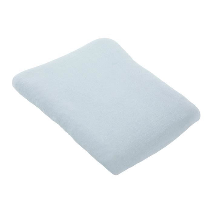 Lot de 2 housses de matelas a langer - Blanc / Perle - 50 X 75 cm