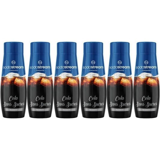 Lot de 6 Concentrés COLA SANS SUCRES SODASTREAM - 440ml