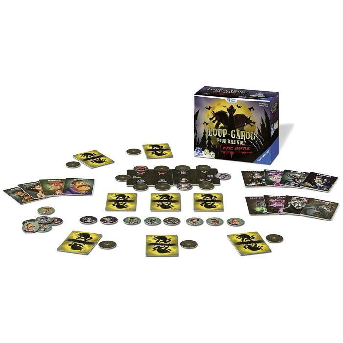 Loup-Garou pour une Nuit - Epic Battle - Ravensburger - Jeu d’ambiance Enfants et Adultes - Jeu de rôle - 3 a 10