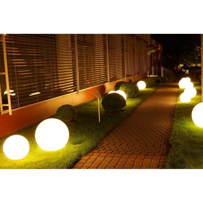 LUMISKY - Boule lumineuse filaire pour extérieur LED - blanc BOBBY - Ø50cm culot E27 LUMISKY