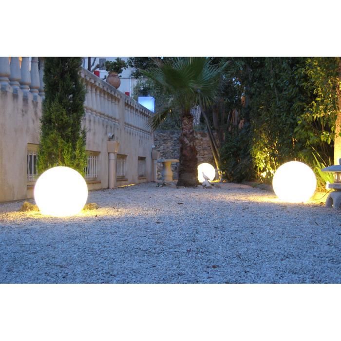 LUMISKY - Boule lumineuse filaire pour extérieur LED - blanc BOBBY - Ø60cm culot E27 LUMISKY