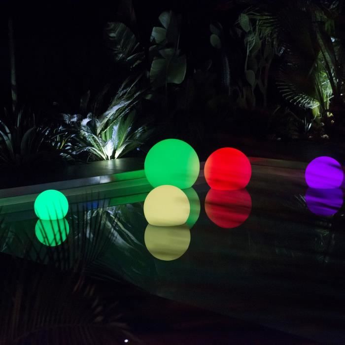 LUMISKY Sphere Led sans fil télécommandable 30 cm - Multicolore LUMISKY