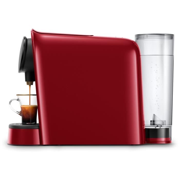 Machine a café a capsules double espresso PHILIPS L’Or Barista LM8012/51 - Rouge + 9 capsules