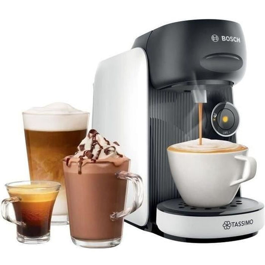 Machine a café multi-boissons BOSCH - TAS16B4 - TASSIMO T16 Finesse - 40 boissons - Réservoir d’eau amovible 0,7l