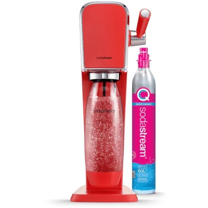 Machine a eau pétillante - SODASTREAM - ART Mandarine - Avec 1 bouteille 1L compatible lave-vaisselle + 1 recharge