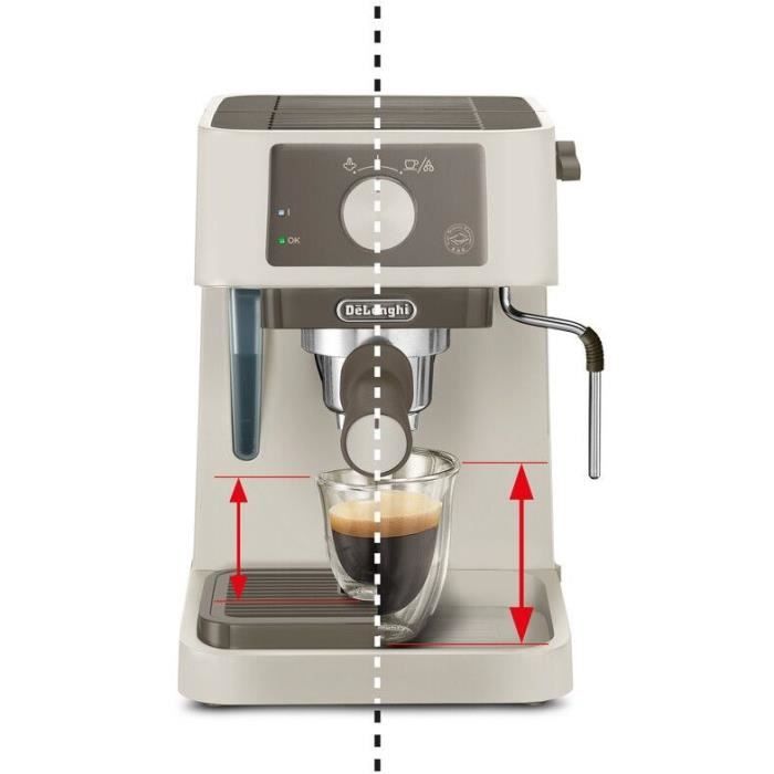 Machine a expresso - DELONGHI - STILOSA EC235.CR - Solo pompe - Bouilloire inox - Compatible ESE - Buse vapeur