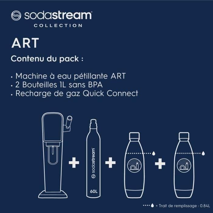 Machine a soda et eau gazeuse Sodastream ART Noire Pack Lave-Vaisselle