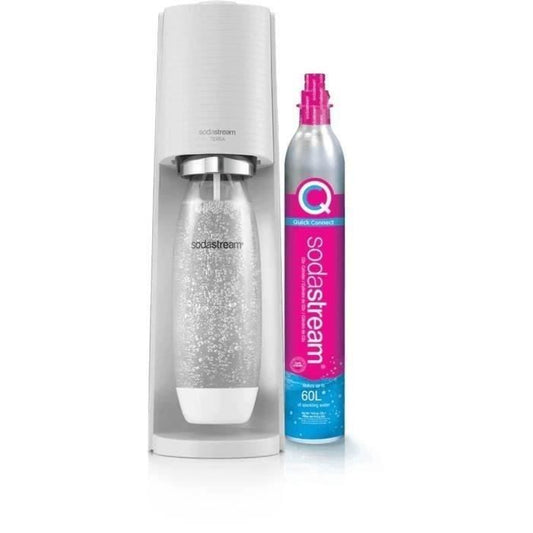 Machine a soda et eau gazeuse Sodastream TERRA Blanche + 1 Bouteille compatible Lave Vaisselle