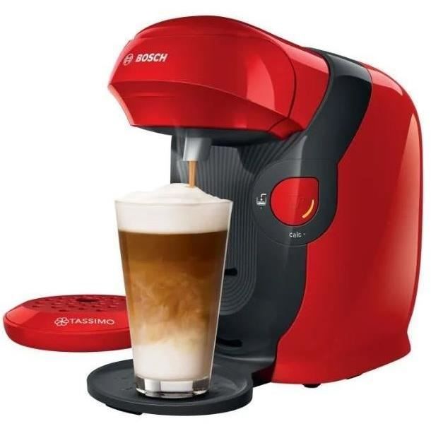 Machine multi-boissons BOSCH TAS1103 Tassimo Rouge - Pression 3,3bar - Capacité du réservoir d’eau 0,7l