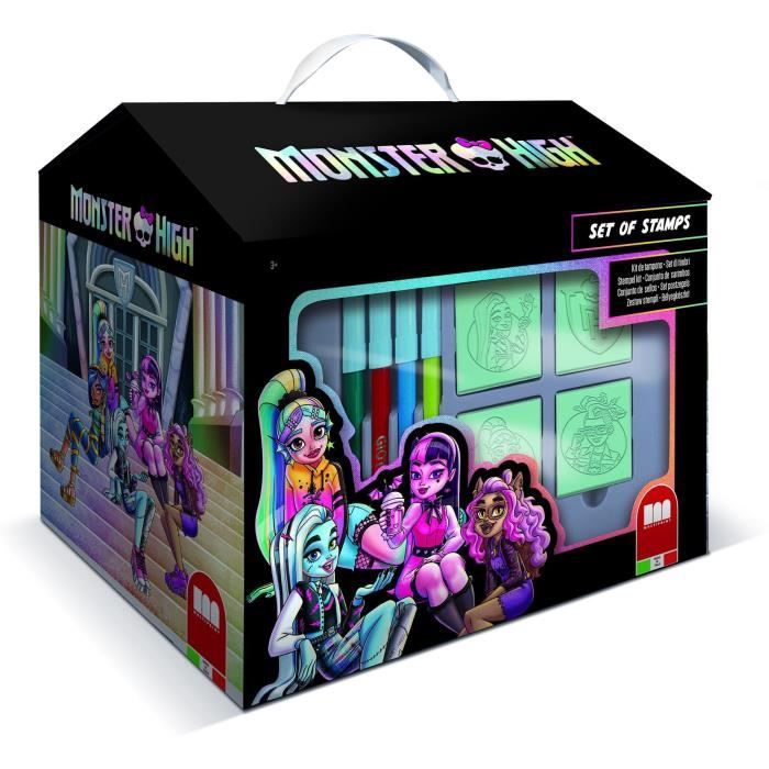 Maison de coloriage - MULTIPRINT - 9869 - 7 tampons Monster High