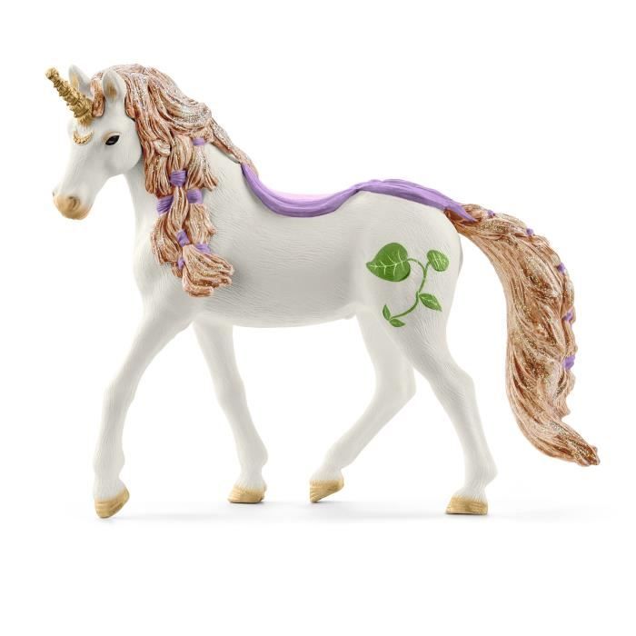 Maison-fleur pailletée avec licornes lac et écurie - Schleich - 42445 - Multicolore - Rose - Fille