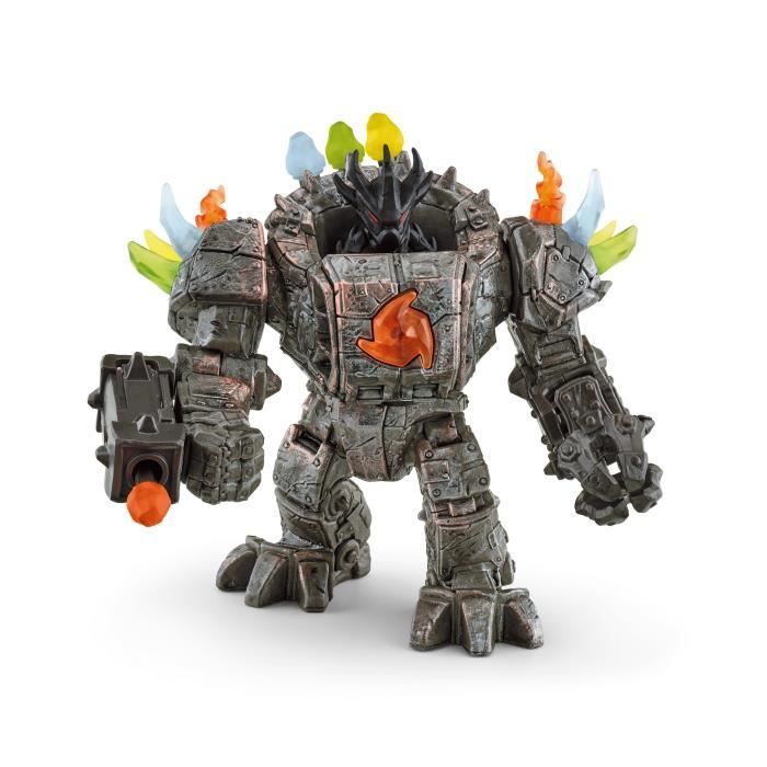 Master Robot et sa Mini Creature coffret figurine robot de 20 pieces avec pieces mobiles et rotatives jouet robot