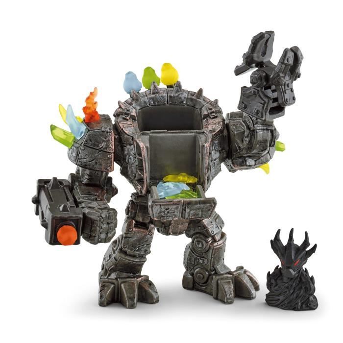 Master Robot et sa Mini Creature coffret figurine robot de 20 pieces avec pieces mobiles et rotatives jouet robot