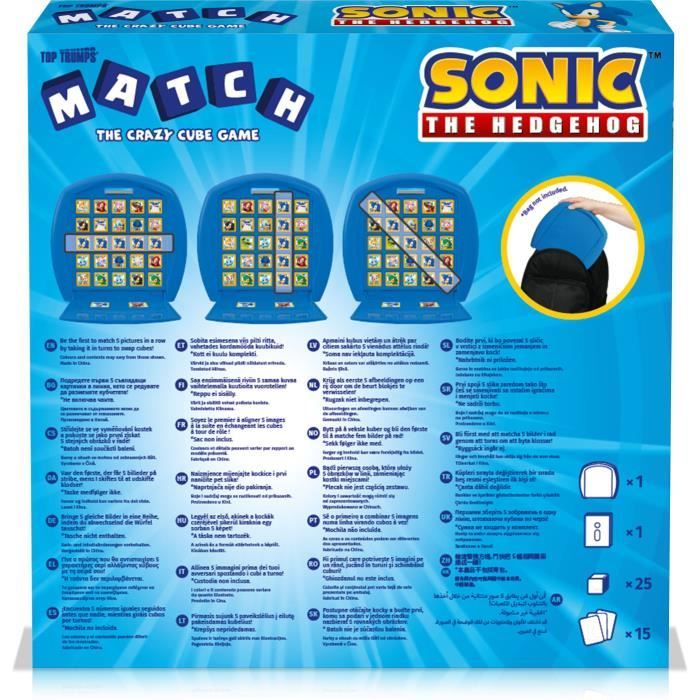 Match Sonic the Hedgehog - Jeu de société - WINNING MOVES - Jeu d’observation et de tactique avec les personnages