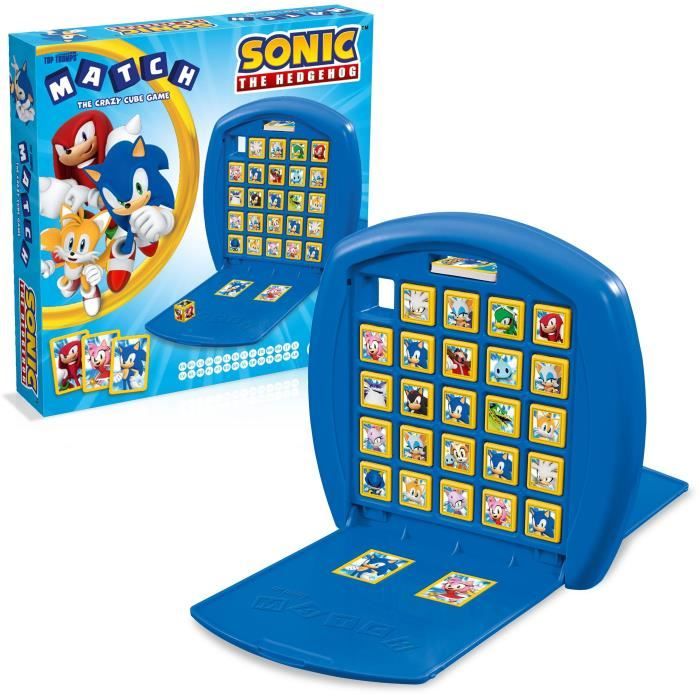 Match Sonic the Hedgehog - Jeu de société - WINNING MOVES - Jeu d’observation et de tactique avec les personnages