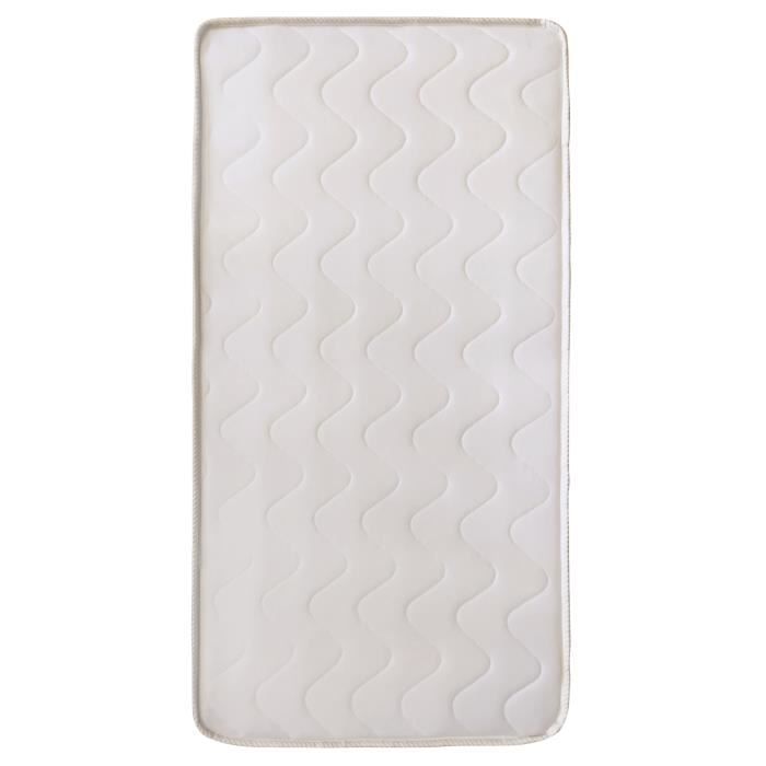 Matelas - Tissu - 60x120 - 10 cm - Respirant - TINEO