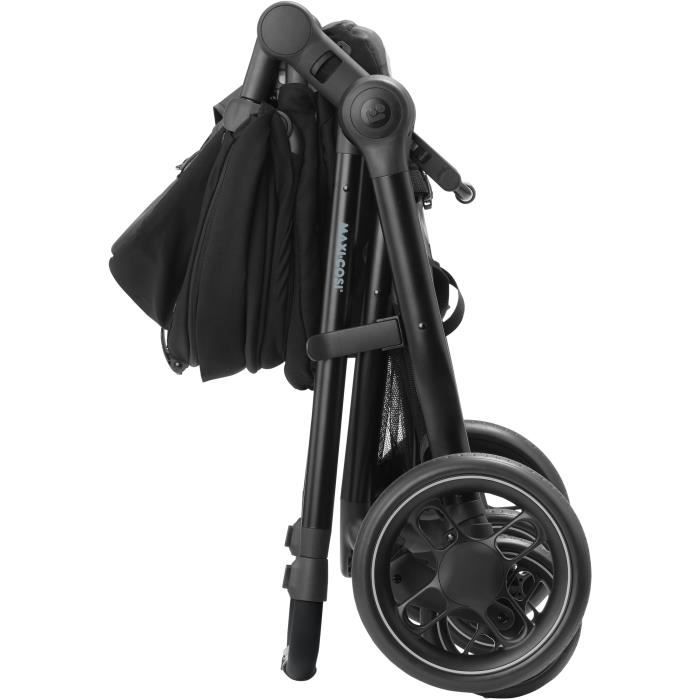 MAXI-COSI Poussette 2 en 1 Zelia 3 nacelle intégrée 4 roues Essential Black