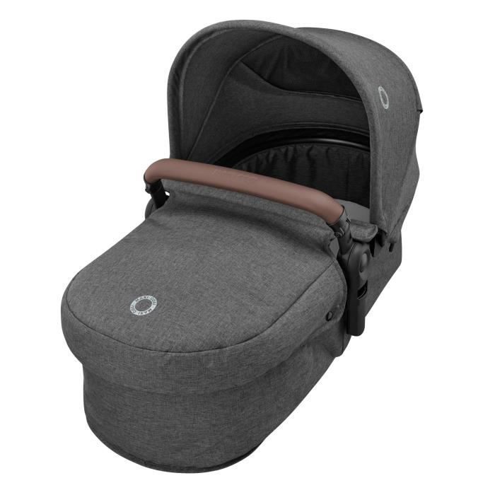 MAXI-COSI Poussette 3 en 1 ZeliaS iSize-Nacelle + Siege auto Cabriofix S iSize + Sac a langer + habillage pluie.De