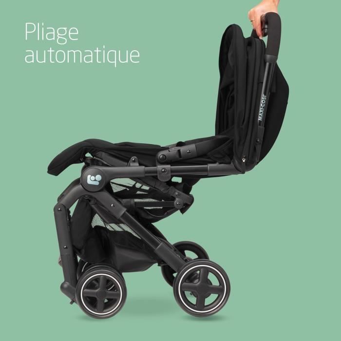 MAXI-COSI Poussette canne ultra compacte Lara 2 0-4 ans 0-22 kg pliage automatique 3 positions d’inclinaison