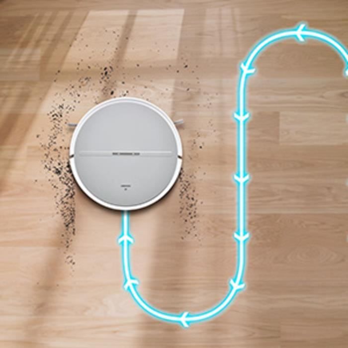 MEDION S05 - Robot Aspirateur - Navigation Intelligente - Puissance 2000 Pa - Faible Hauteur - 120 minutes d’autonomie