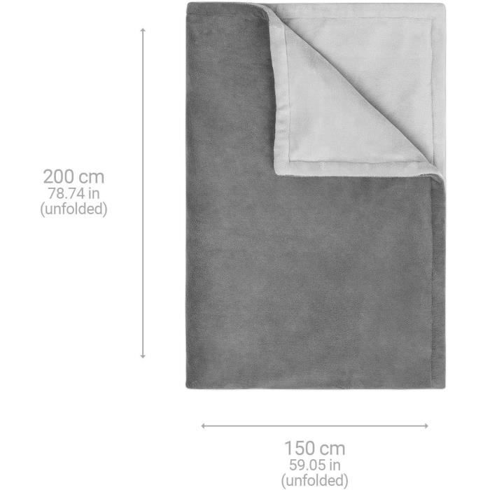 Medisana Couverture chauffante XXL HB 675 2x1,5 m Gris MEDISANA