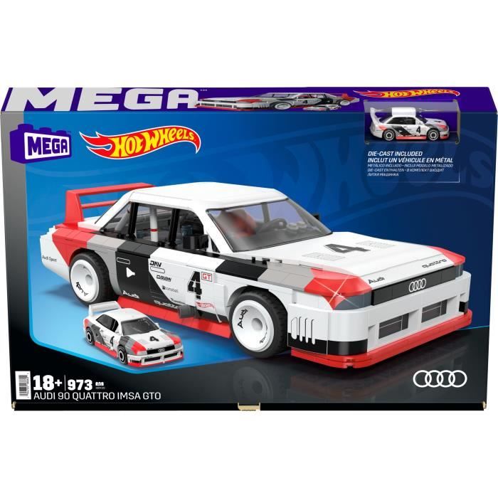 MEGA-Hot Wheels-Audi 90 Quattro IMSA GTO 973 pieces a construire HRY20