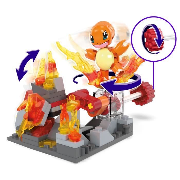 MEGA-Pokémon-Danse Flammes de Salameche-Coffret a construire (81 pcs) HTH86