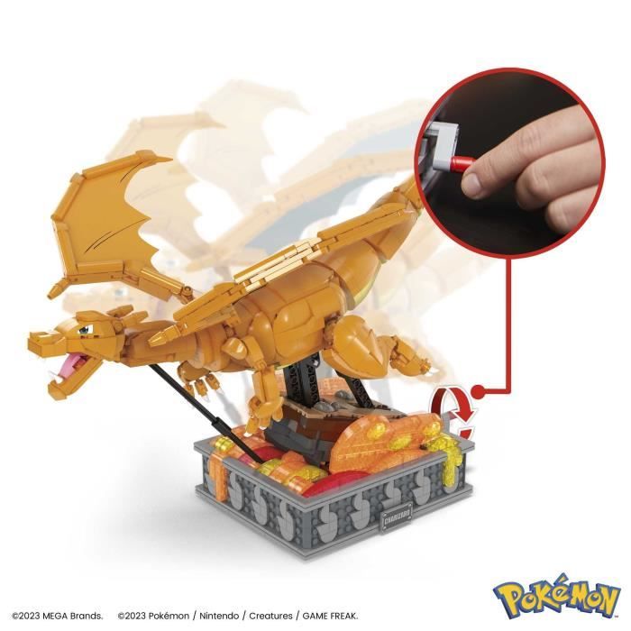 MEGA-Pokémon-Dracaufeu en Mouvement a construire (1 663 pcs) HMW05