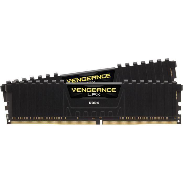 Mémoire RAM - CORSAIR - Vengeance LPX DDR4 - 16GB 2x8GB DIMM - 3600 MHz - 1.35V - Noir (CMK16GX4M2D3600C) - Paloma Tech