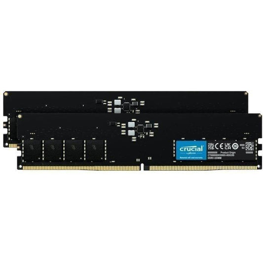 Mémoire RAM - CRUCIAL - Kit DDR5 - 4800 UDIMM - 64 Go : 2x32 Go (CT2K32G48C40U5) - Paloma Tech