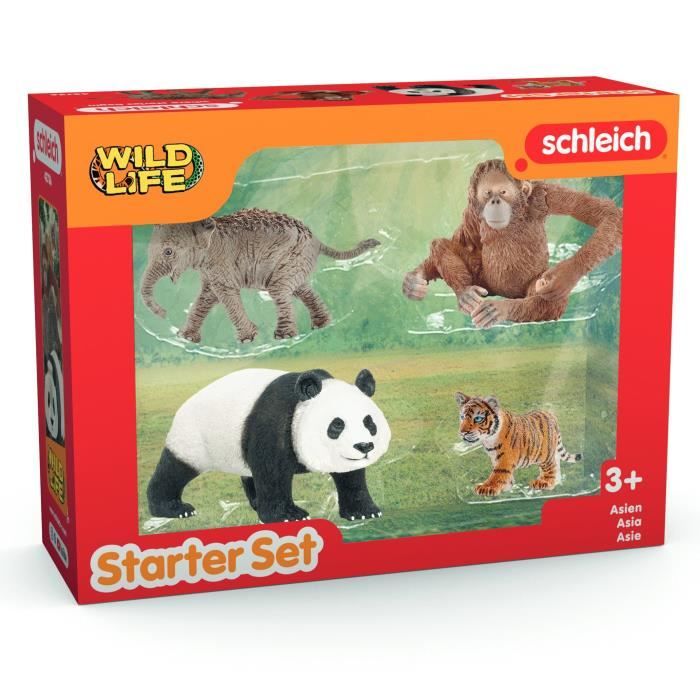 Mes Premiers Animaux d’Asie Figurines d’animaux SCHLEICH 42736 Wild Life des 5 ans