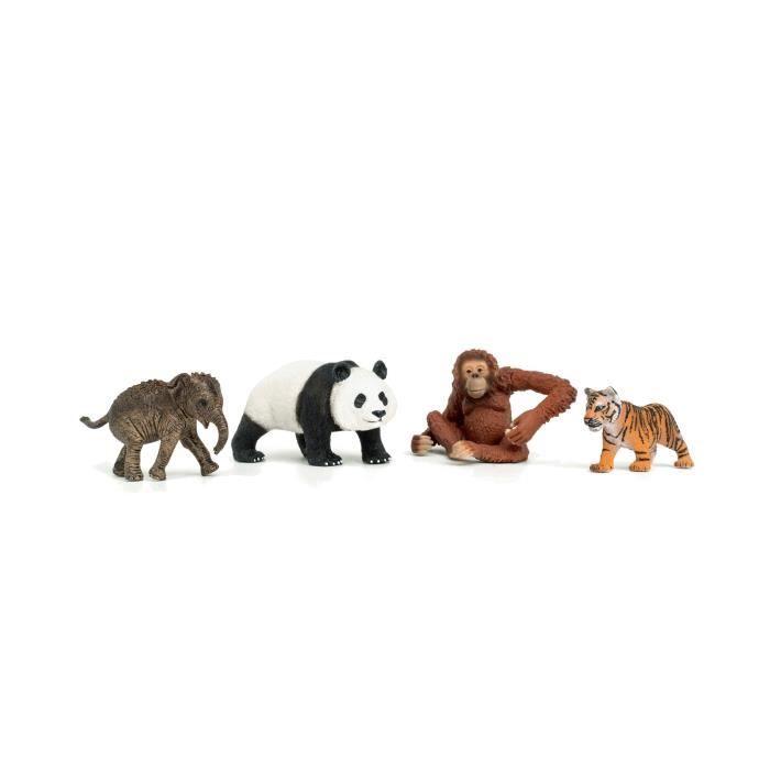 Mes Premiers Animaux d’Asie Figurines d’animaux SCHLEICH 42736 Wild Life des 5 ans