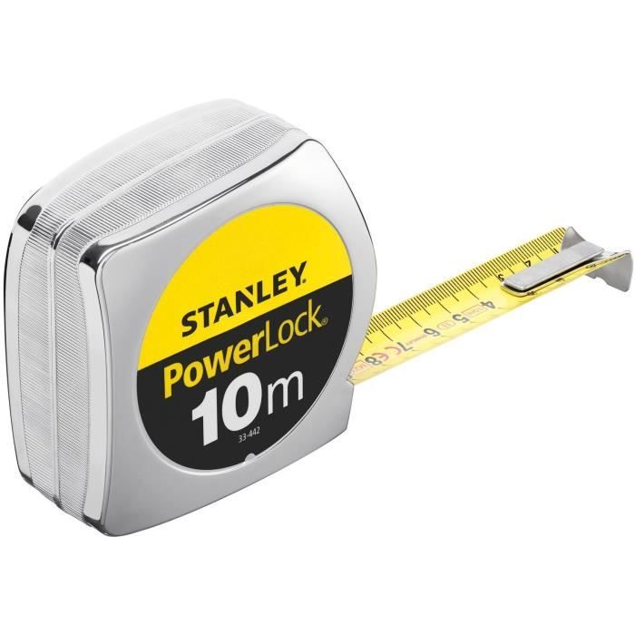 Mesure - STANLEY - 1-33-442 - 10 m x 25 mm - Powerlock Classic ABS