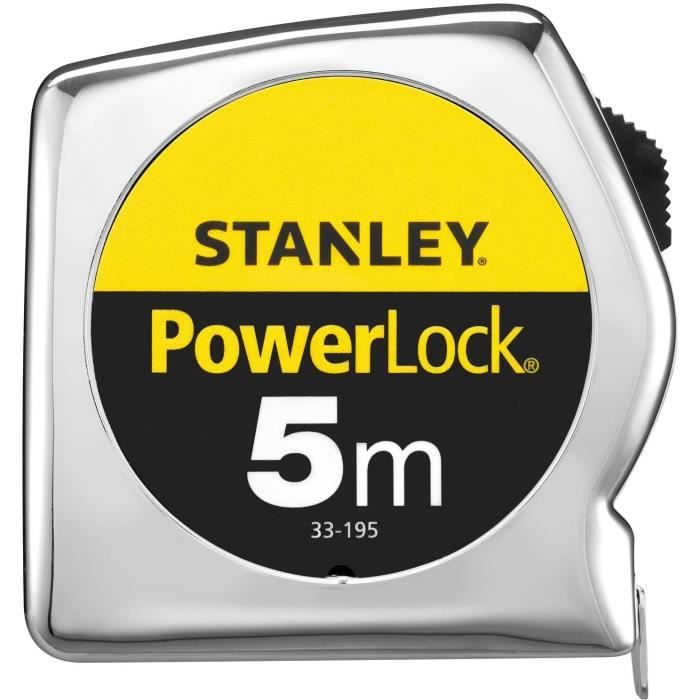 Metre a ruban - STANLEY - 1-33-195 - 5 m x 25 mm - Powerlock Classic ABS