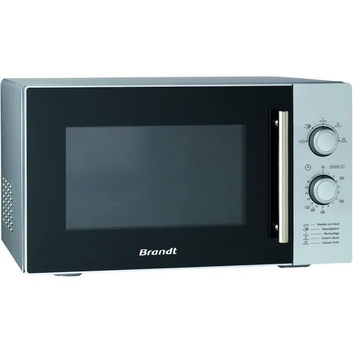 Micro-ondes monofonction pose libre BRANDT SM 2602S silver - 26 L - 900 W BRANDT