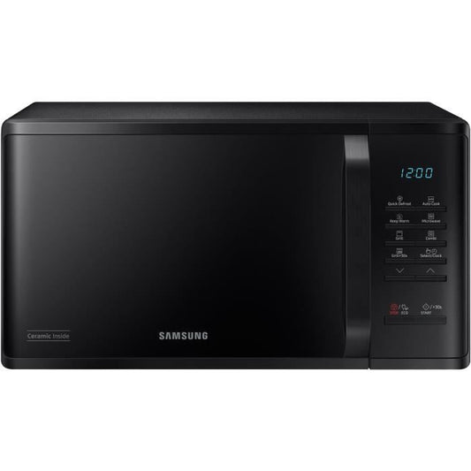 Micro-ondes Samsung MG23K3513AK - 23L - Gril - Electronique - 800W - 28,8 cm - Cavité céramique émail - Noir SAMSUNG